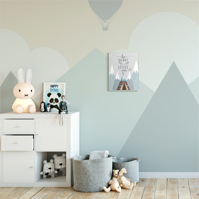 Tipi Brave Little One, H 15 po x l 10 po x P 0,5 po, Plaque murale