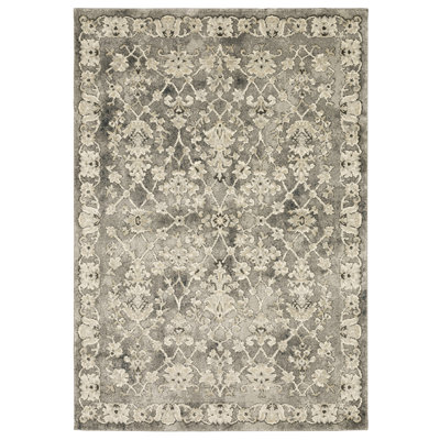 Tapis oriental gris / beige Caryll