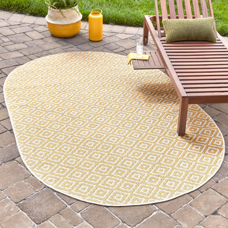 Jill Zarin Costa Rica Indoor/Outdoor Rug, Oval 7'10" x 10'