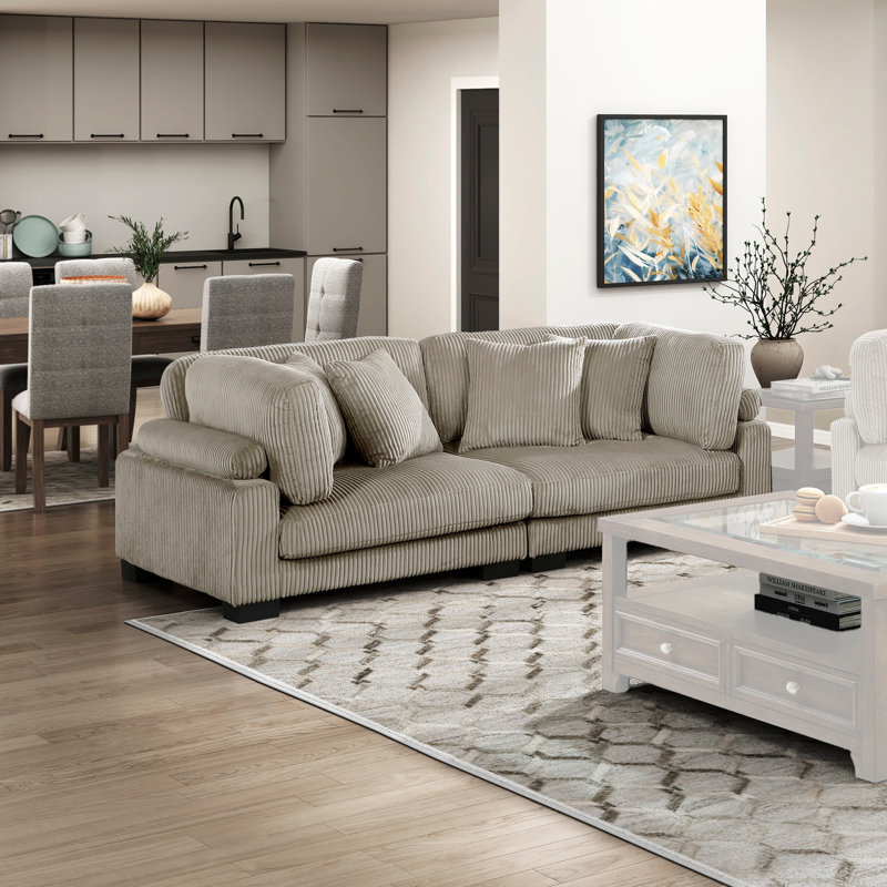Causeuse Leoma, Taupe