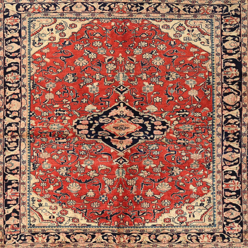 Oriental Indoor Rug, Square 3'
