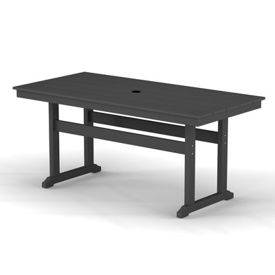 Outdoor Dining Set Hdpe Rectangular Patio Table Poly Dining Table