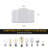 Modern Drum Linen Semi Flush Mount Ceiling Light Fixture-626403973-623023942