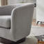 Upholstered Swivel Armchair-487583251