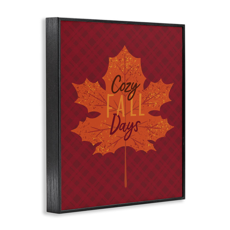  «Cozy Fall Days», estampe numérique par Nina Seven, Giclée encadrée noir minuit, H 30 po x l 24 po