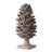 Hazel Pine Cone Accent Decor, 14 Inch Sculpture Polyresin, Gray