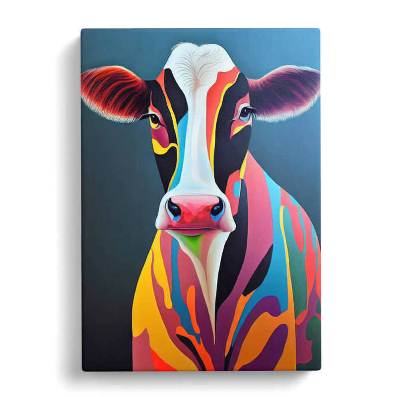 Cow Vol.3 - Wrapped Canvas, 76cm H x 50cm W x 3cm D