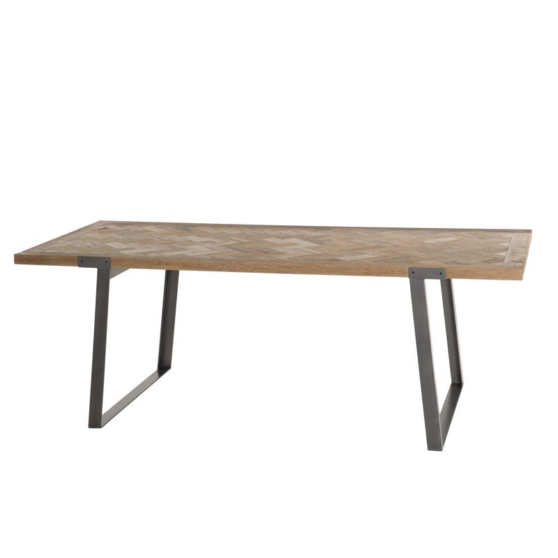 Ayers Fir Rectangular Wood Top Dining Table