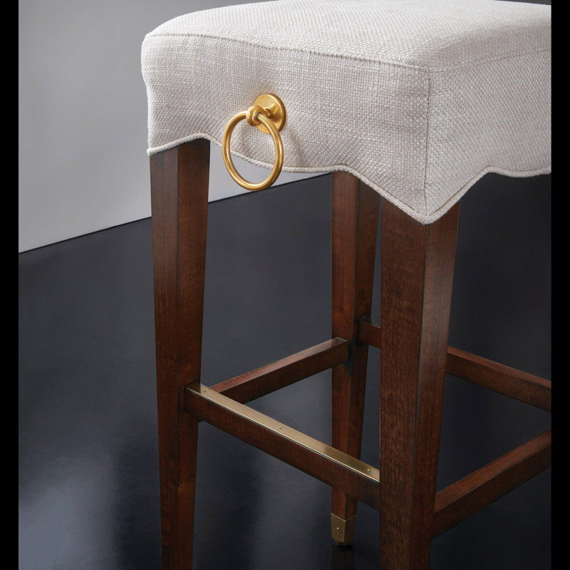 Tabouret de bar et de comptoir Modern Modern, Brun, Rouge, Tabouret de bar (siège d’une hauteur de 30 po)