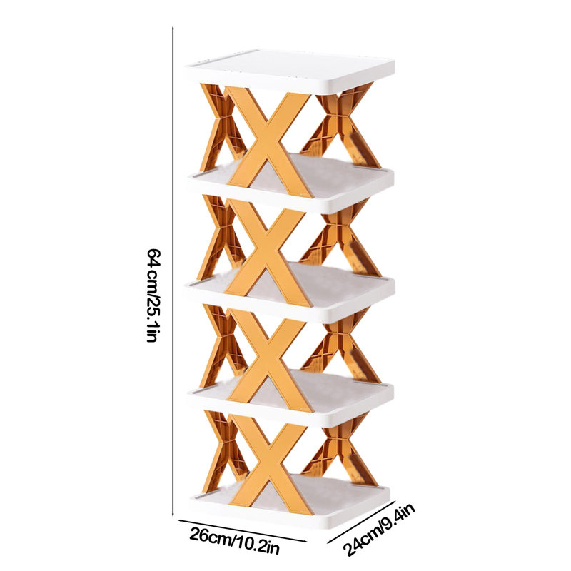 Petite tablette multi-couches en plastique, Orange