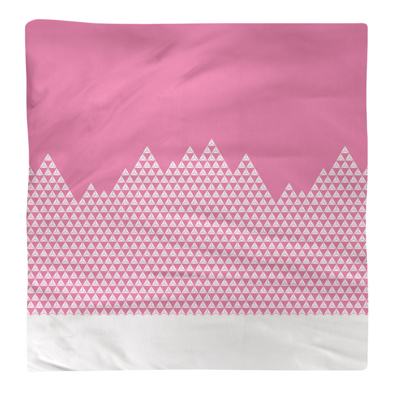 Serviette de coton à motif mountain, H 0,1 po x l 10 po x P 10 po, Rose, Sergé de coton