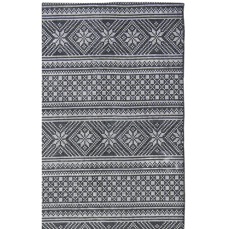 Tapis en coton tissé à la main Reuben, Rectangle 3 pi x 5 pi