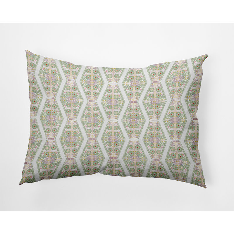 Geometric Reversible Throw Pillow, 14"H x 20"W, Rectangular