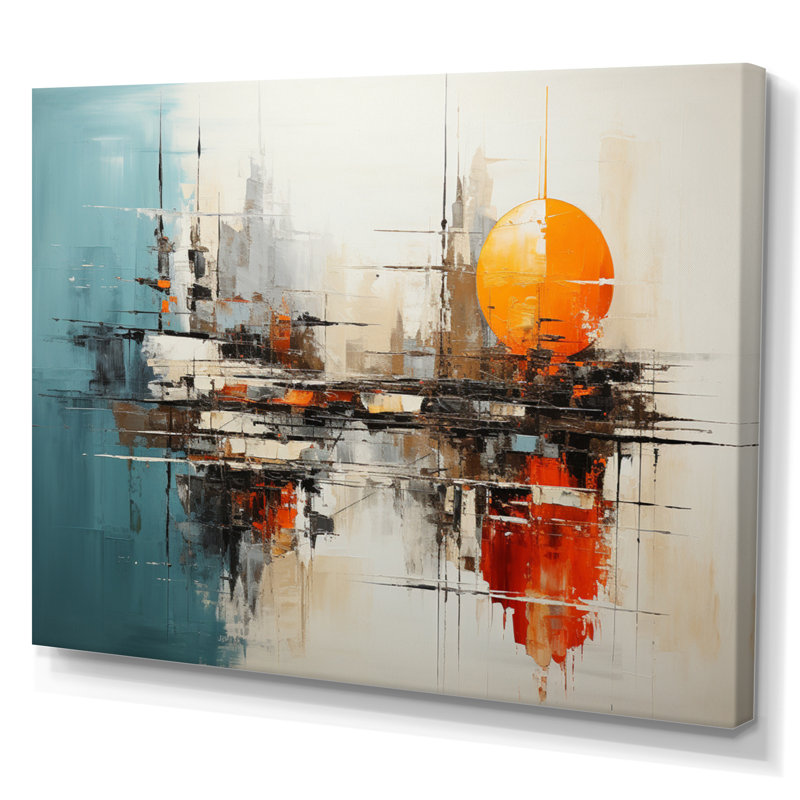 Harmonieux hybride II sur toile, Toile tendue, H 24 po x l 32 po x P 1 po