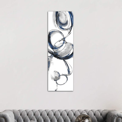Calligraphy V9 by Liz Jardine - Wrapped Canvas Panoramic Print