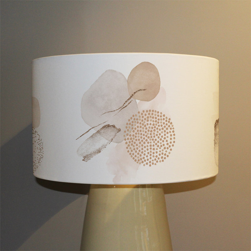 25cm H Canvas Drum Pendant Shade ( Clip On )