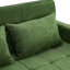 Canapé-lit coulissant de 56,9 po avec canapé-lit réversible, poches latérales, deux ports USB et support de téléphone pour le salon, vert-1238338087