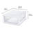 Sterilite Clear & White Plastic Storage Bin with One Drawer
