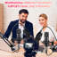 Ensemble d'équipement de baladodiffusion pour 2 personnes, studio d'enregistrement avec deux microphones BM800 et changeur de voix pour diffusion en direct sur PC/mobile, chant, jeux vidéo, modification vocale