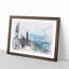 Gold Coast Skyline in the Clouds - Picture Frame Graphic Art Print-56735016-56735015