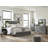 Bays 2Pc Dresser And Mirror Set, 6 Drawers, Charcoal Handles, Gray