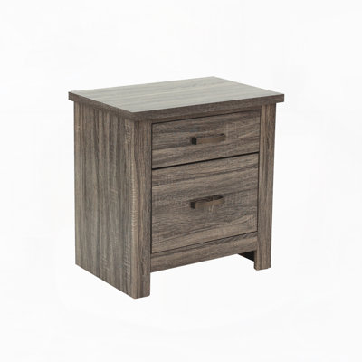 Table de chevet en chêne gris