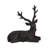 Rustic Brown Resin Deer Statue - 6.0" x 12.5" x 13.75"