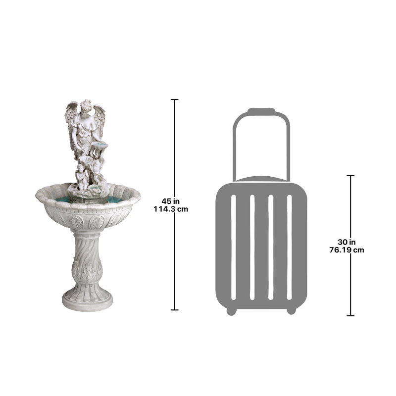 Heavenly Handcrafted Outdoor Sculptural Fountain