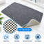 Anti-Slip Loofah Shower Mat, Soft Textured Non-Slip Bath Mat, Grey – 60 x 40 cm