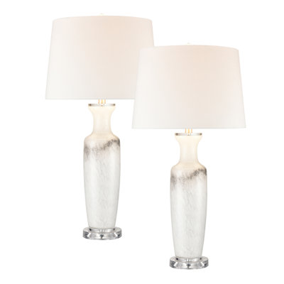 Ensemble de 2 lampes de table - blanc