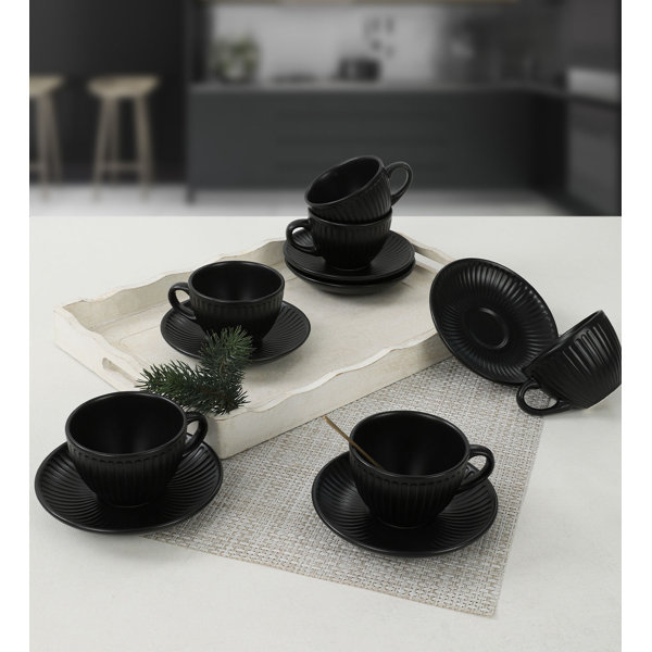 Ceramic Espresso Mugs Set of Four, 4 Stoneware Espresso Cups Set, Pottery  Espresso Mug, Coffee Lovers Gift, Small Coffee Mug, Tea Cups Set 
