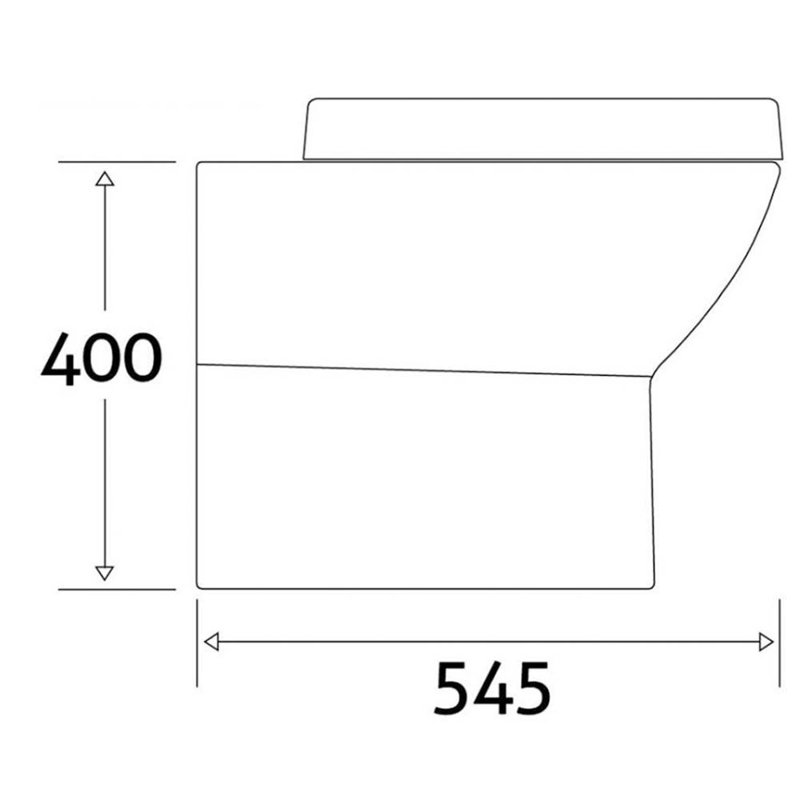 White Stone LPF Elongated Floor Mounted Kit (Seat Included)