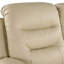 Causeuse inclinable en cuir avec dossier en fibre