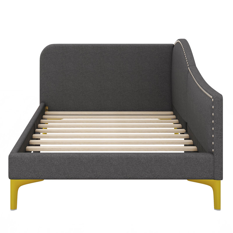 Lit de jour Ruthlene, Simple, gris