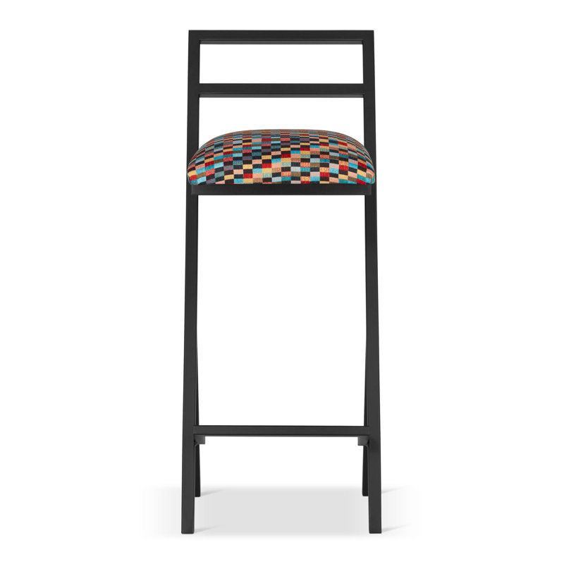 Magdaia Upholstered Counter Stool with Metal Frame