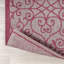 Tapis d'intérieur / extérieur gris clair / fuchsia Deronte-1755463217