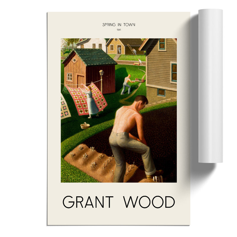 Spring In Town by Grant Wood - No Frame Print, 42cm H x 30cm W x 0.1cm D