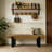 62.99" Long Solid Wood Shoe Bench Hallyway Bench For Entryway, Bedroom