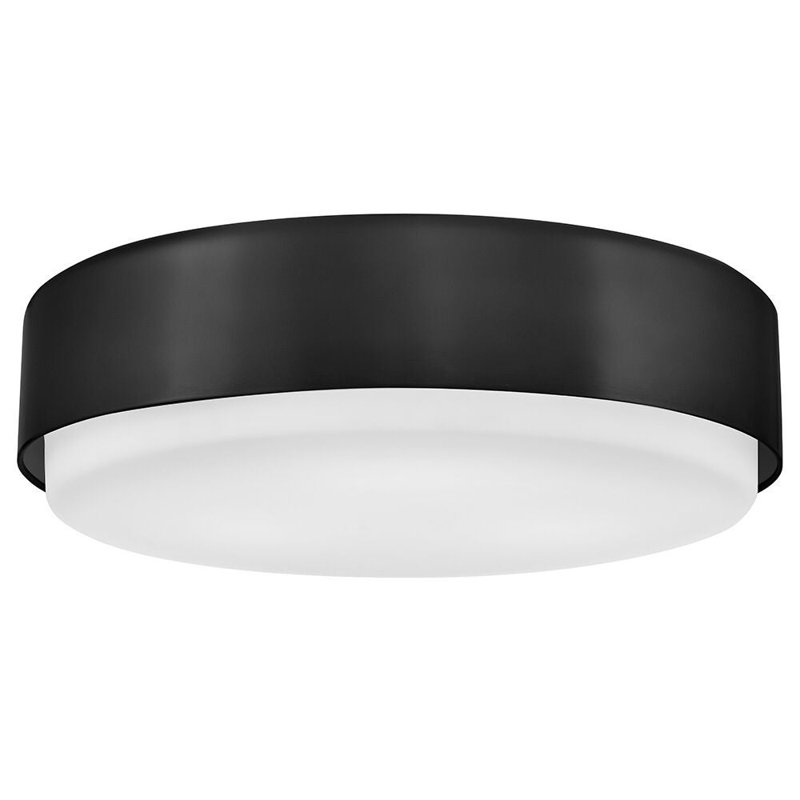Hinkley Cedric Flush Mount Flat, Black