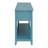 Teal Console Table With Bottom Shelf