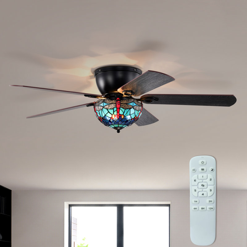Ventilateur de plafond encastré 52 pouces Pluvey