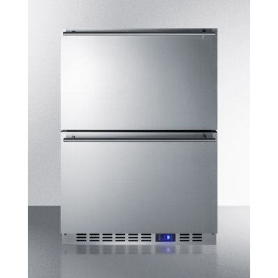 Portable 3.54 cu. ft. Garage Ready Frost-Free Undercounter Drawers Freezer Drawers with Adjustable Temperature Controls and LED Light