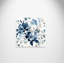 Indigo Garden II - peinture sur toile sans cadre-59187174