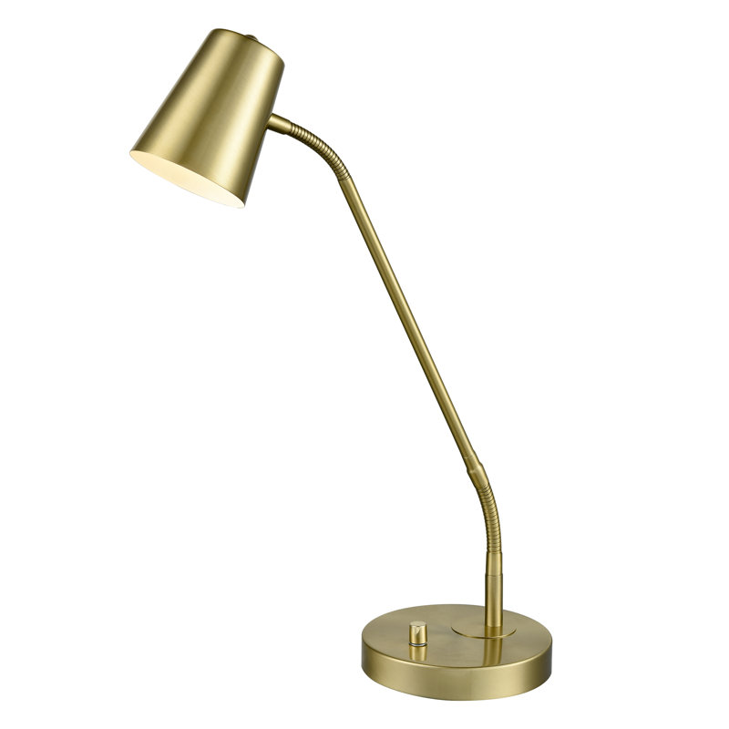 Cottrill Adjustable Metal Desk Lamp, Gold