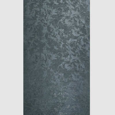 Murella Shimmer Black Dark Charcoal Gray with Green Hue Plain Textured Wallpaper