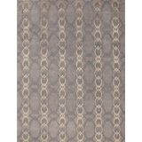 Modern Tibet Hand Knotted Area Rug in Blue
