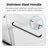 Semi-Frameless Double Sliding Tub Door, Bypass Bathtub Shower, 1/4" (6Mm) Thick SGCC Tempered Glass Door-116077694