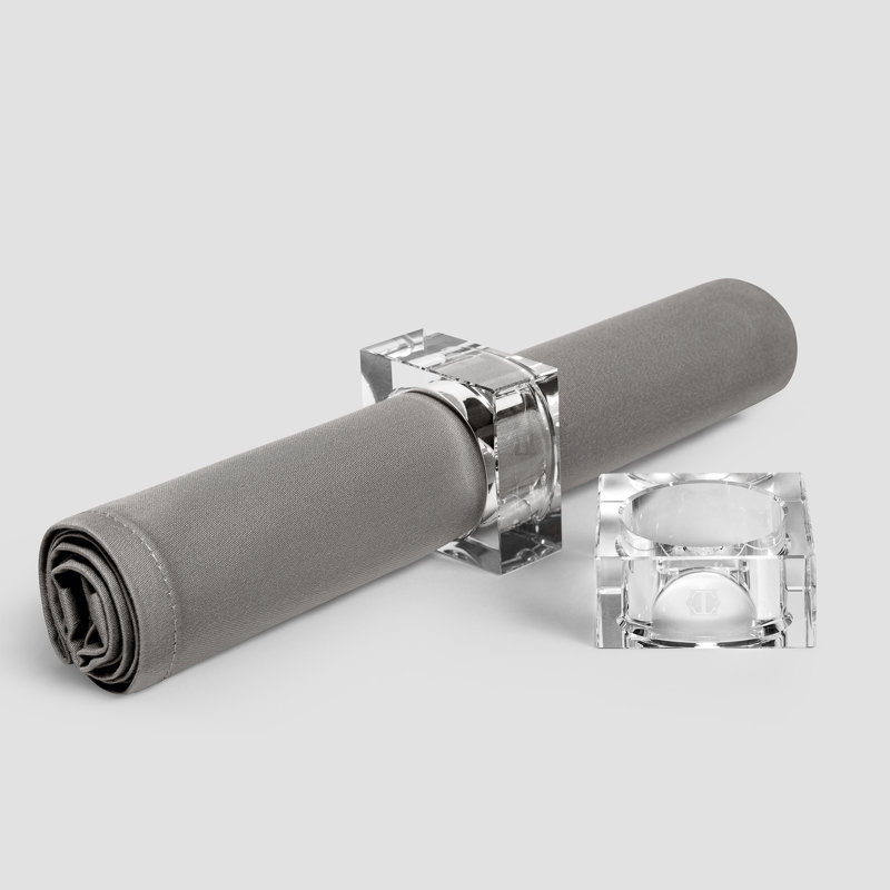 William Square Napkin Ring Set