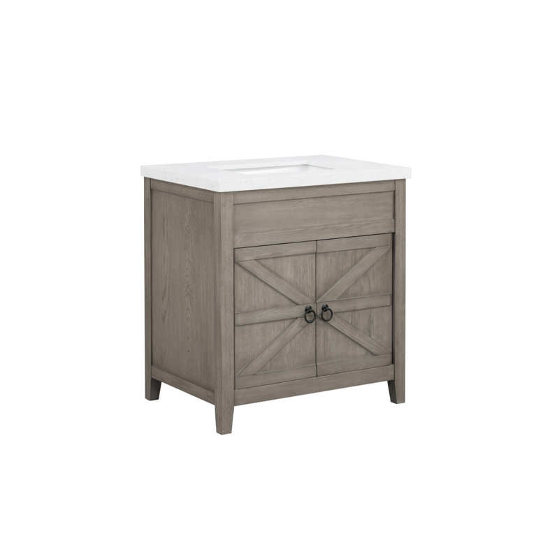 Meuble-lavabo de 31 po avec plateau en pierre reconstituée 31 po (7513VB37 + 7721VT31)