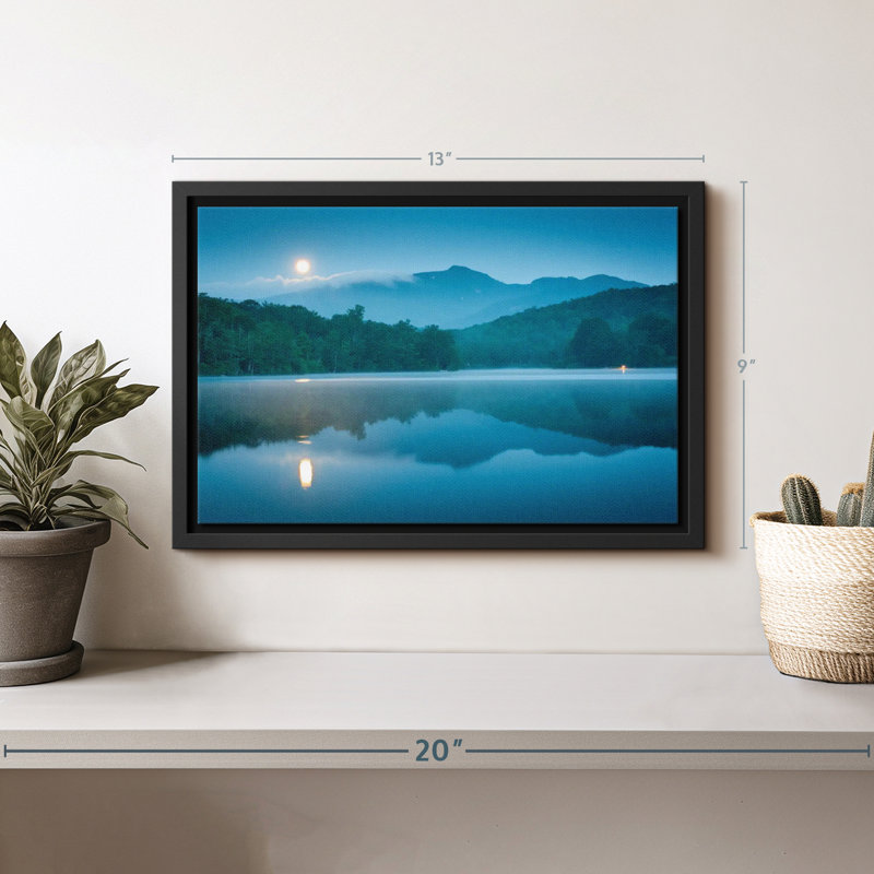 Nature «Moon Landscape Canvas Print», H 9 po x l 13 po